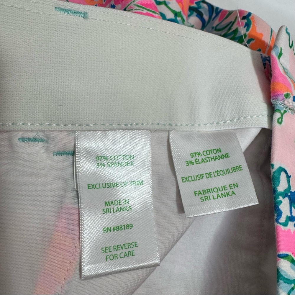 Lilly Pulitzer Gretchen High Rise Shorts Tropical Floral Vibrant Colorful Summer - Picture 13 of 15